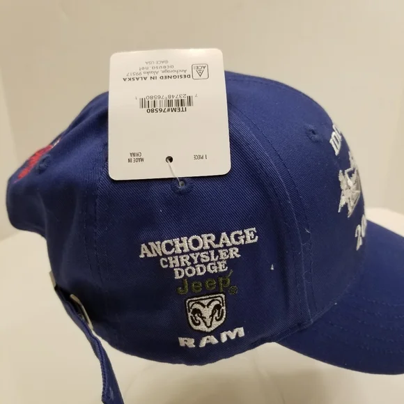 NWT Embroidered Iditarod Sponsor 2019 Baseball Trucker Adjustable Blue